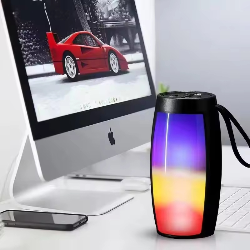 Portable Hifi Bass Bluetooth Speaker with RGB Led Light Lamp